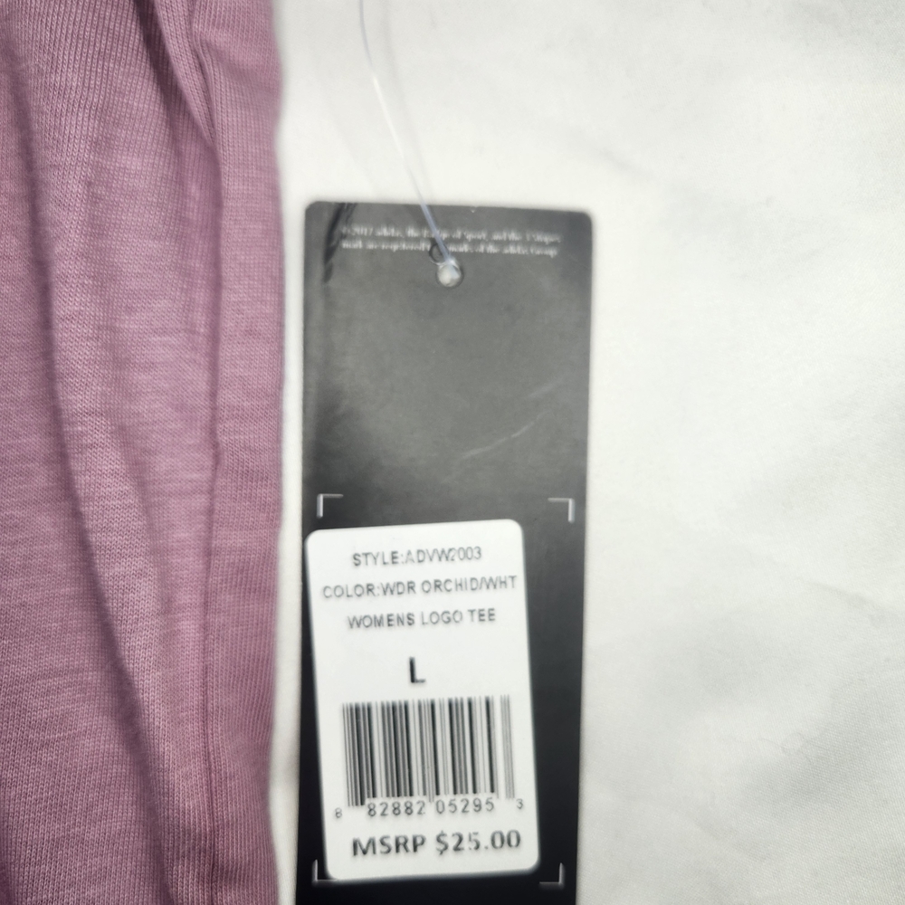 Adidas Women's Purple Short Sleeve Tee - Picture 4 of 4